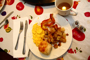 Just one example of our ever changing breakfast menu at the Thurston House Inn Bed and Breakfast