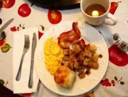 Just one example of our ever changing breakfast menu at the Thurston House Inn Bed and Breakfast